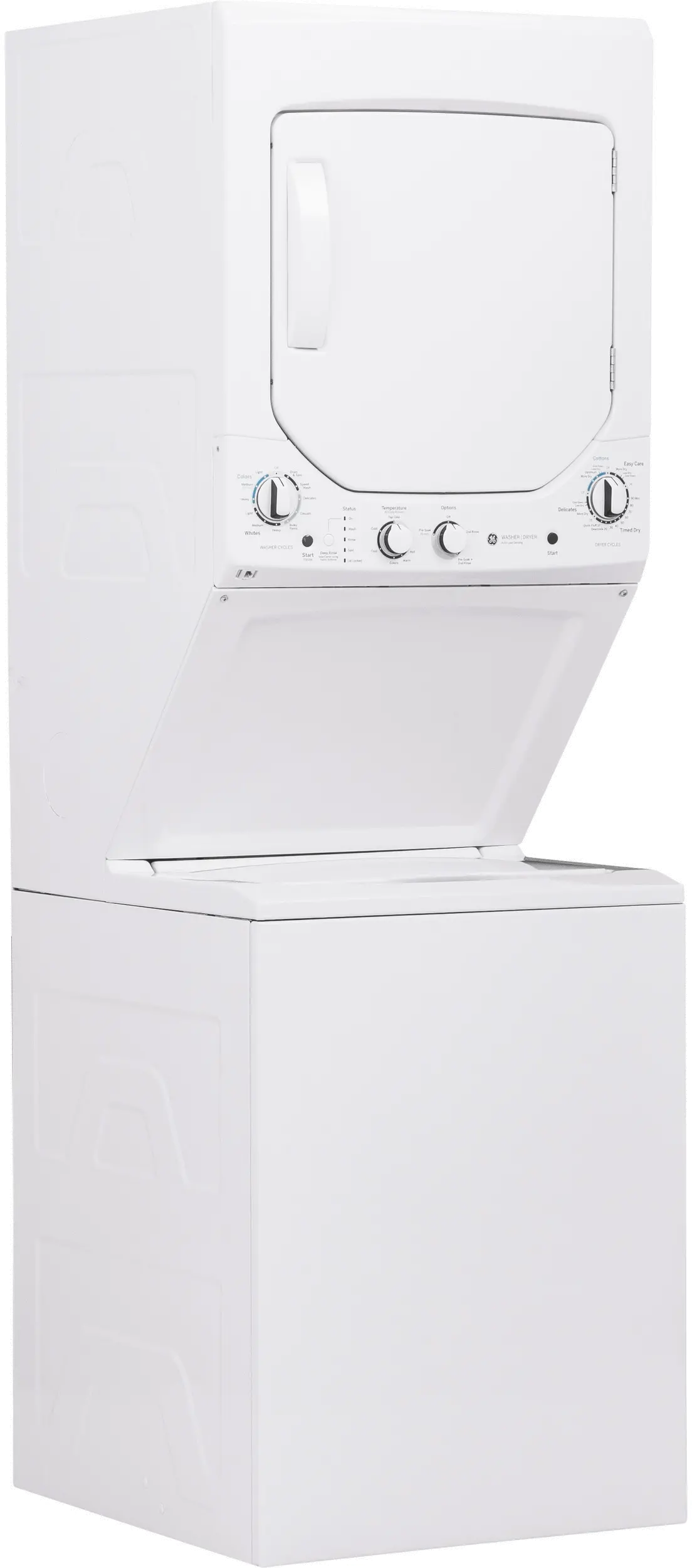 GUD24ESSMWW GE Spacemaker Washer and Electric Dryer Pair - White-4