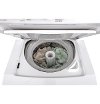 GUD24ESSMWW GE Unitized Spacemaker 2.3 DOE cu. ft. Stainless Steel Washer and 4.4 cu. ft. Electric Dryer - White-2