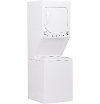 GUD24ESSMWW GE Unitized Spacemaker 2.3 DOE cu. ft. Stainless Steel Washer and 4.4 cu. ft. Electric Dryer - White-4