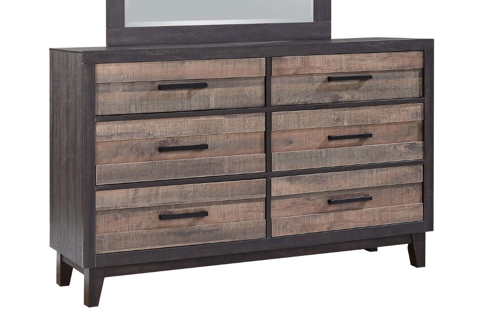 Rustic Industrial Two-Tone Dresser - Tacoma-1