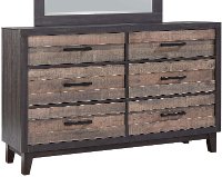 Rustic Industrial Two-Tone Dresser - Tacoma