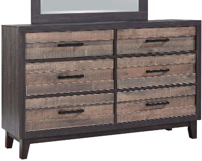 Rustic Industrial Two-Tone Dresser - Tacoma