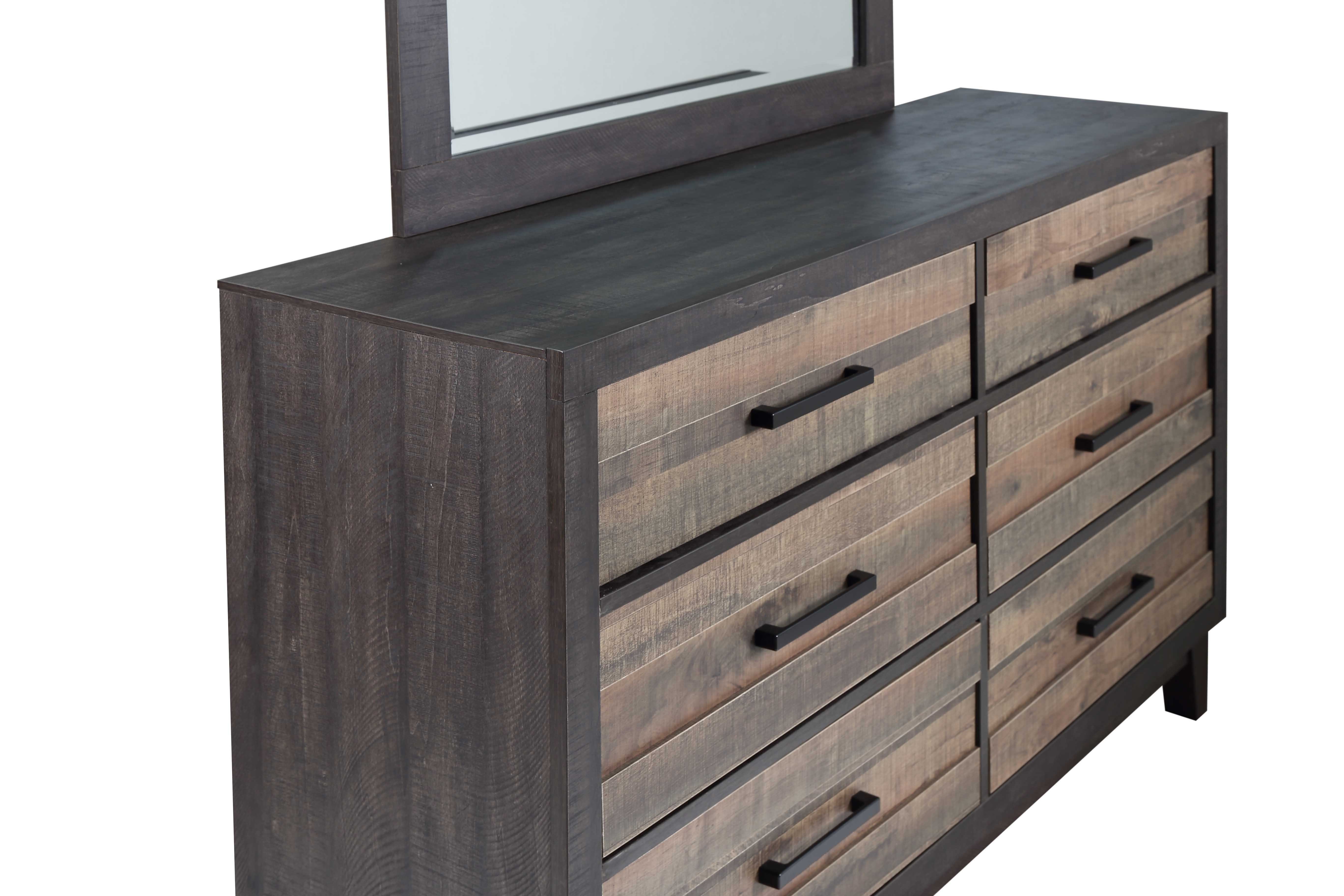 Rustic Industrial Two-Tone Dresser - Tacoma-4