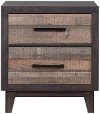 Rustic Industrial Two-Tone Nightstand - Tacoma