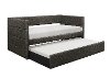 Modern Dark Gray Upholstered Daybed with Trundle - Vining-3