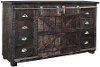 Rustic Reclaimed Dark Brown Credenza - Bada