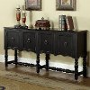 Traditional Burnished Black Console - Charlton