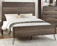Modern Industrial Gray Queen Bed - Urbanite-2