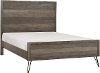 Modern Industrial Gray Queen Size Bed - Urbanite