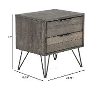 Modern Industrial Gray Nightstand - Urbanite-3