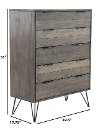Modern Industrial Gray Chest of Drawers - Urbanite-3