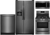 KIT Frigidaire Kitchen Appliance Package with Gas Range - Black Stainless Steel