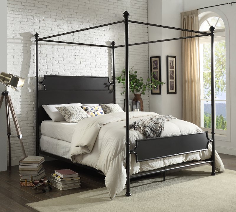 Classic Bronze California King Metal Canopy Bed Mad Classic Bronze California King Metal Canopy Bed Mad Rc Willey Furniture