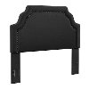 CF90009-601CL Classic Charcoal Gray King Upholstered Headboard - Loren-2