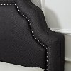 KF705009CL Classic Charcoal Gray Queen Upholstered Bed - Loren-2