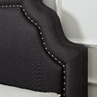 KF705009CL Classic Charcoal Gray Queen Upholstered Bed - Loren-2
