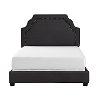 KF705009CL Classic Charcoal Gray Queen Upholstered Bed - Loren-4