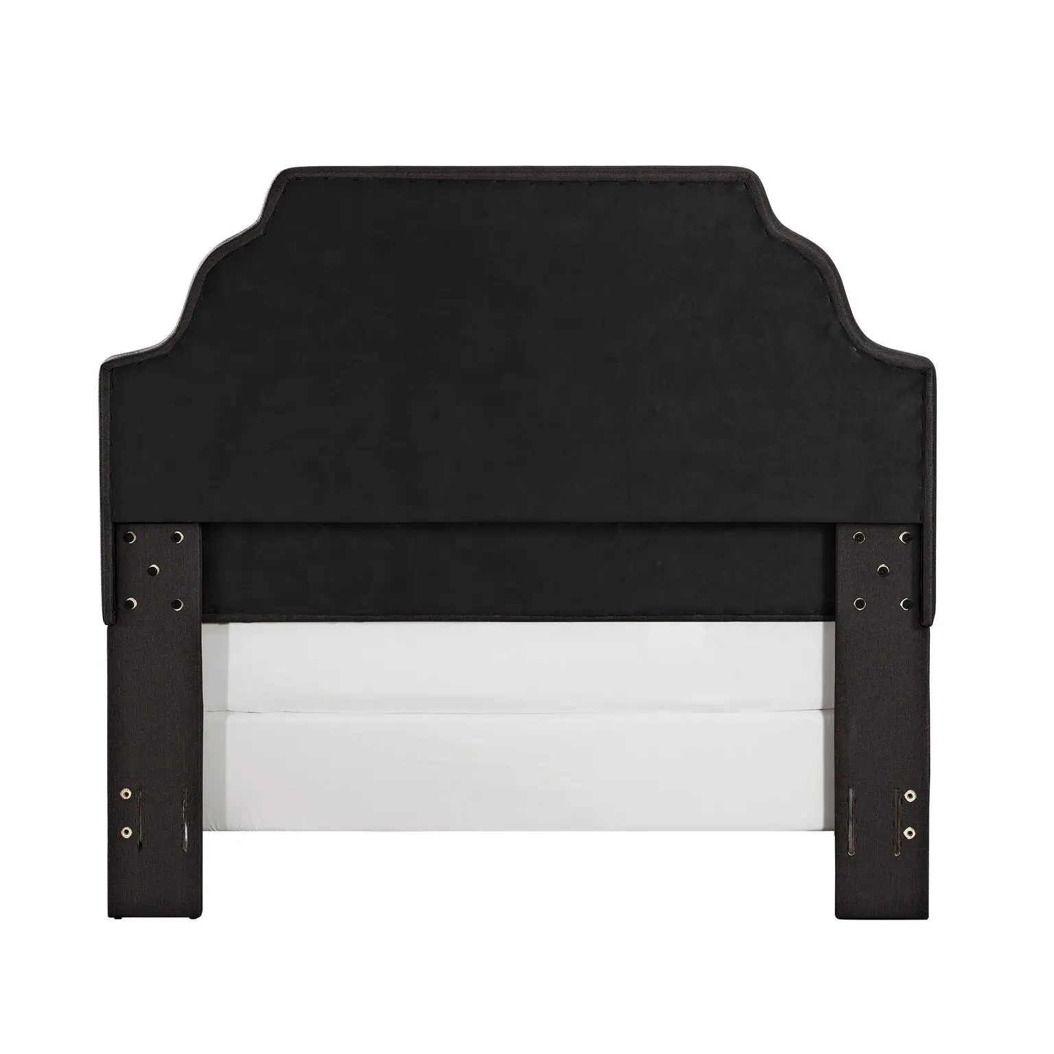 KF705009CL Classic Charcoal Gray Queen Upholstered Bed - Loren-6