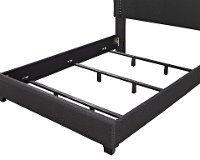KF705009CL Classic Charcoal Gray Queen Upholstered Bed - Loren-7