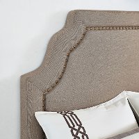 KF705009OL Classic Oatmeal Linen Queen Upholstered Bed - Loren-3
