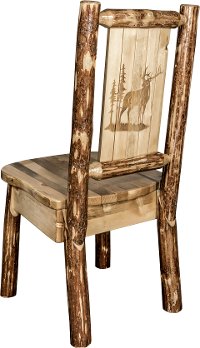 MWGCKSCNLZELK Country Elk Dining Chair - Glacier Country