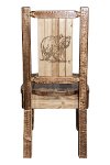 MWHCKSCNSLLZBEAR Rustic Laser Engraved Bear Dining Chair - Homestead-2