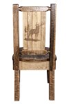 MWHCKSCNSLLZELK Rustic Laser Engraved Elk Dining Chair - Homestead-2