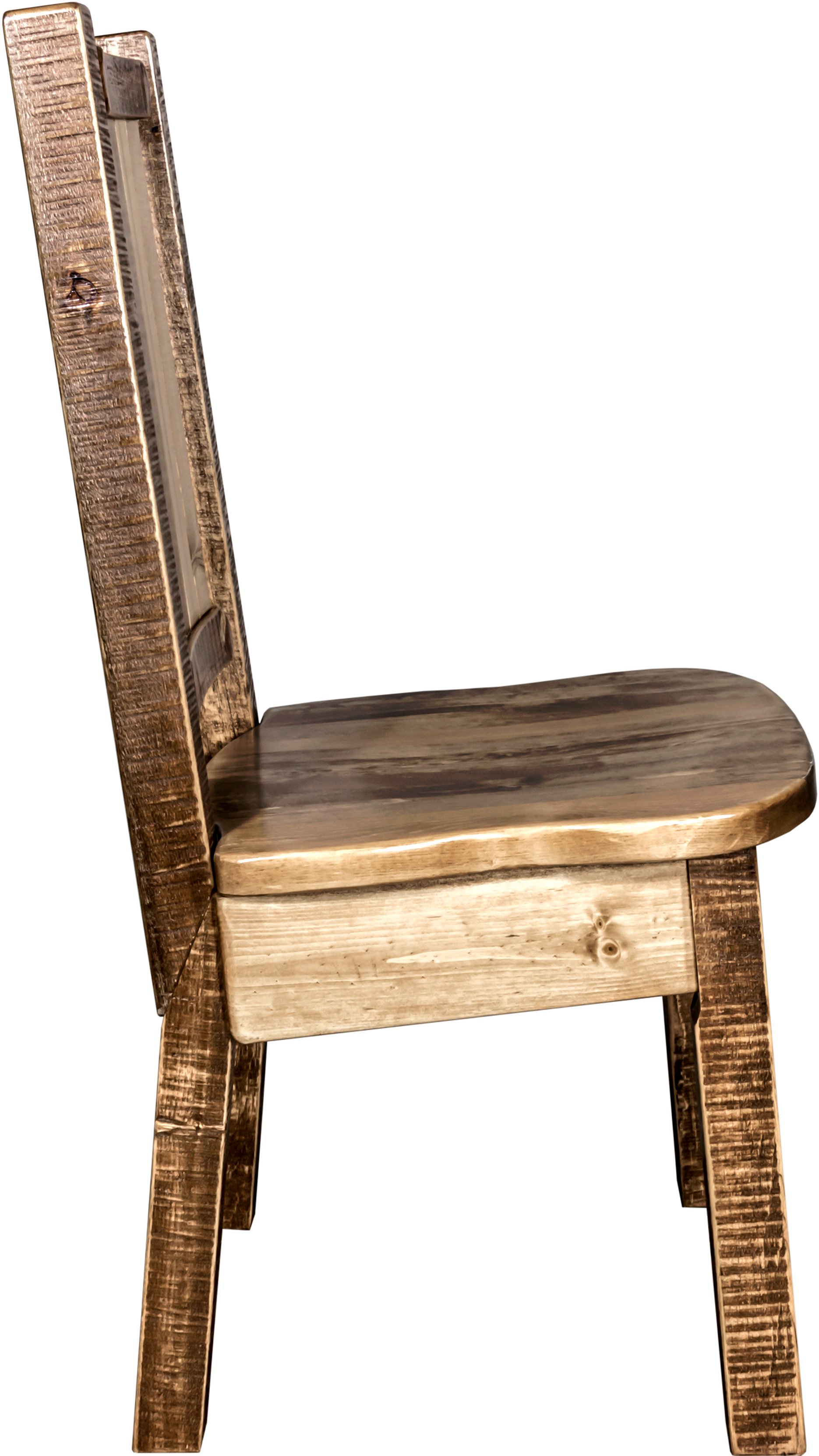 Rustic Laser Engraved Pine Tree Dining Chair - Homestead-5