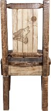 MWHCKSCNSLLZWOLF Rustic Laser Engraved Wolf Dining Chair - Homestead-2