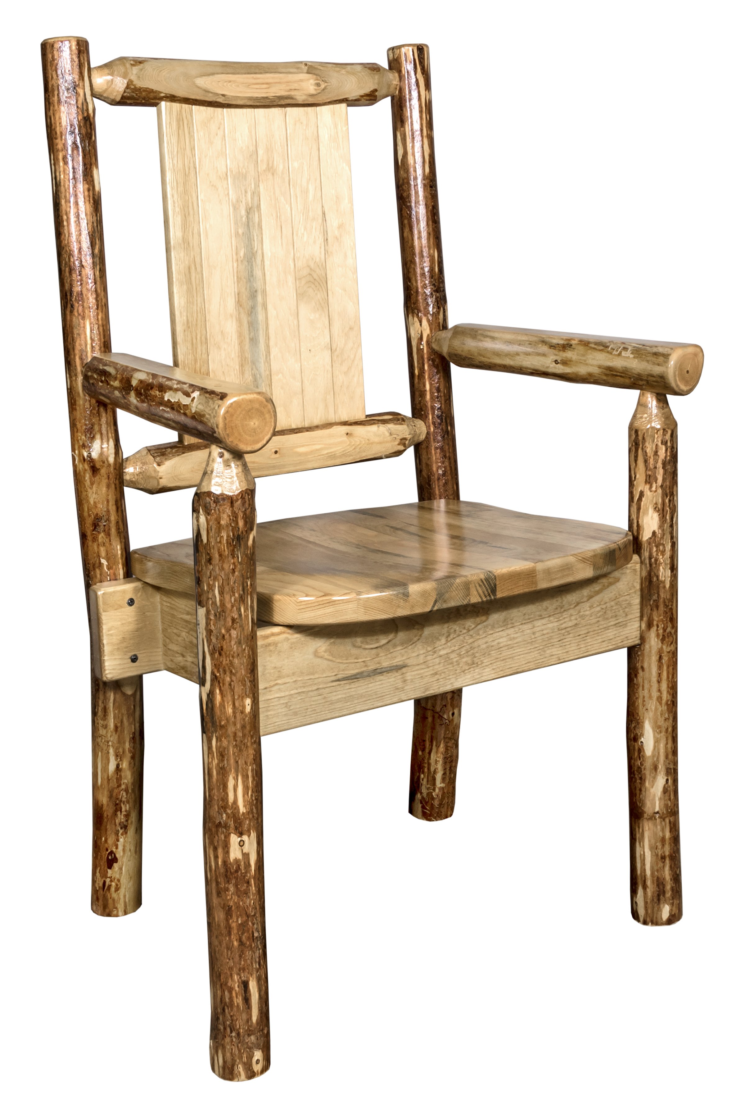 Captain's Dining Chair with Laser Engraved Bear - Glacier-3