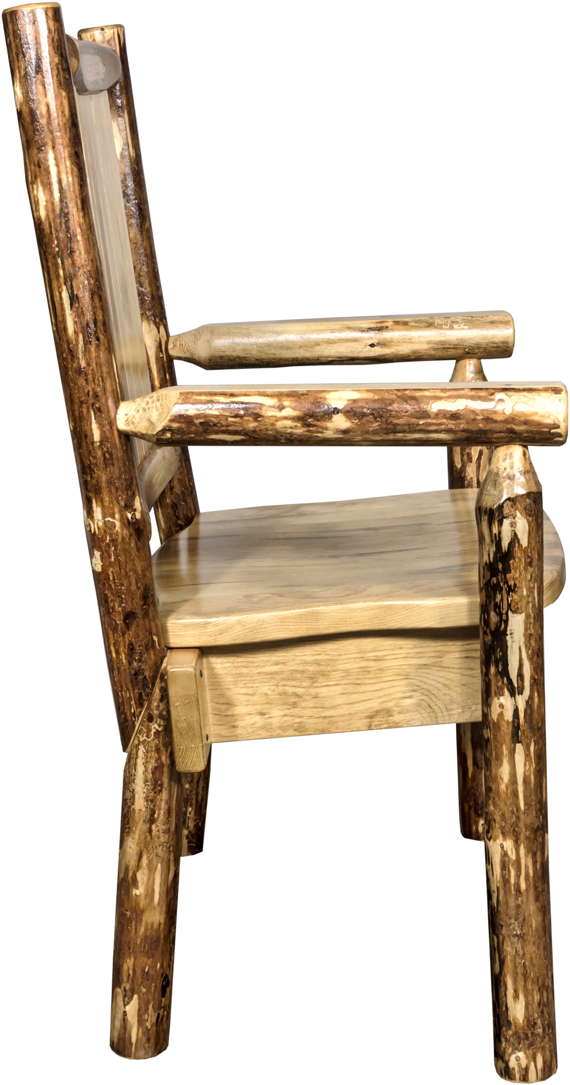 Captain's Dining Chair with Laser Engraved Bear - Glacier-5