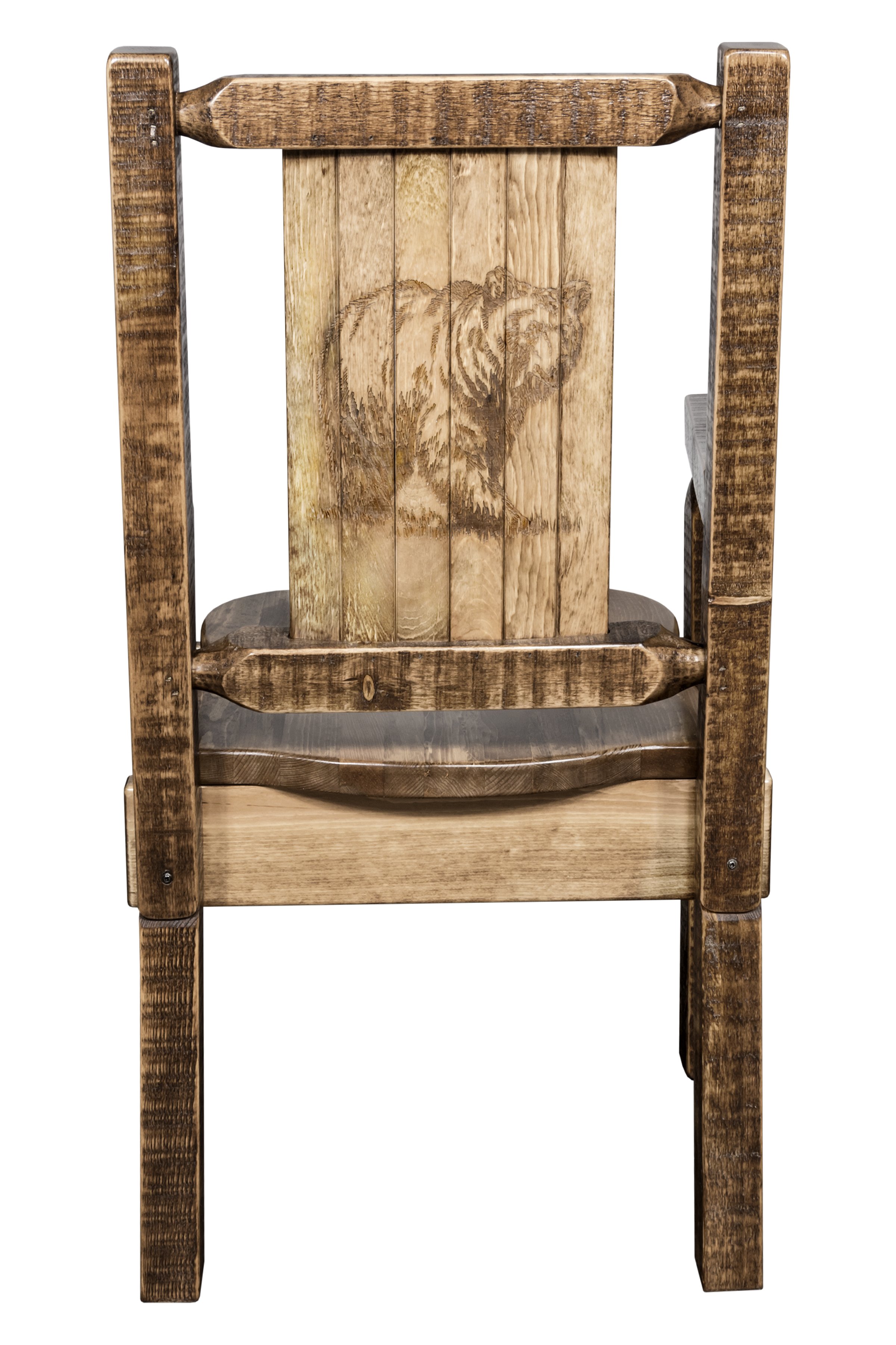 Captain's Dining Room Chair with Laser Engraved Bear - Homestead-2