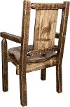 MWHCCASCNSLLZELK Captain's Dining Room Chair with Laser Engraved Elk - Homestead