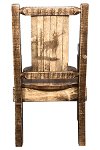 MWHCCASCNSLLZELK Captain's Dining Room Chair with Laser Engraved Elk - Homestead-2