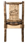 MWHCCASCNSLLZMOOSE Captain's Dining Room Chair with Laser Engraved Moose - Homestead-2
