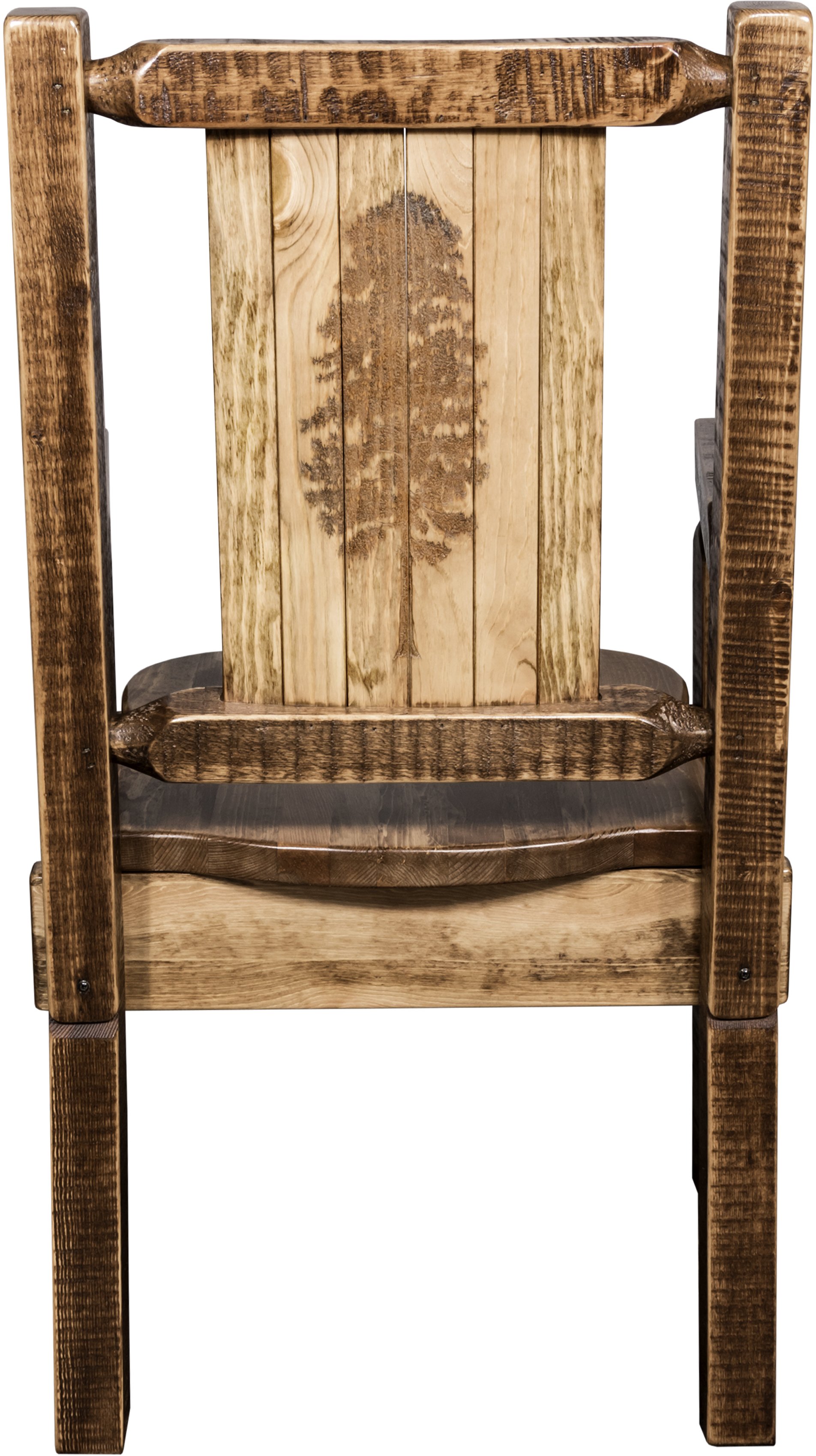 Captain's Dining Room Chair with Laser Engraved Pine Tree - Homestead-2