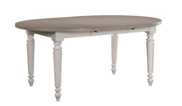 Search Results For Dining Room Table Rc Willey Furniture 4547 531wh Pu Table Clearance White And Tan Roundl Dining Room