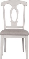4547-581WHT/SIDECHR Clearance White Upholstered Dining Chair - Ashgrove