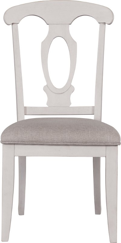 4547-581WHT/SIDECHR White Upholstered Dining Chair - Ashgrove