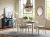 KIT White Round 5 Piece Dining Set - Ashgrove