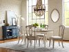 KIT Putty Tan Round 5 Piece Dining Set - Ashgrove