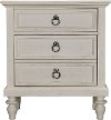 4547-292WHT/NGHTSTND Rustic Casual White Nightstand - Ashgrove