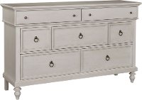 4547-230WHT/DRESSER Rustic Casual White Dresser - Ashgrove