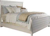 KIT Rustic Casual White Queen Size Bed - Ashgrove