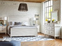 KIT Rustic Casual White 4 Piece King Bedroom Set - Ashgrove