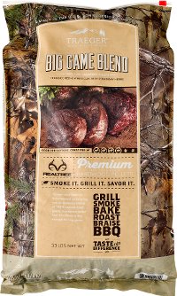 PEL320 Traeger Grill Realtree Big Game Blend Pellets 33 lb Bag