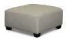 Casual Contemporary White Cocktail Ottoman - Barrage-1