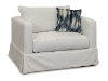 Casual Contemporary White Chair - Barrage-2