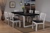 Two-Tone Black and White 7 Piece Dining Set - Terrace