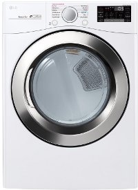 DLEX3700W LG Large Capacity Electric Steam Dryer - 7.4 cu. ft. White